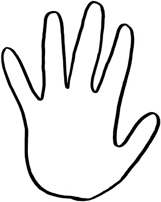 Best Handprint Outline #8321 - Clipartion.com