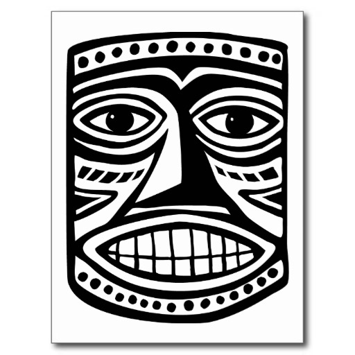 Tiki Mask Template