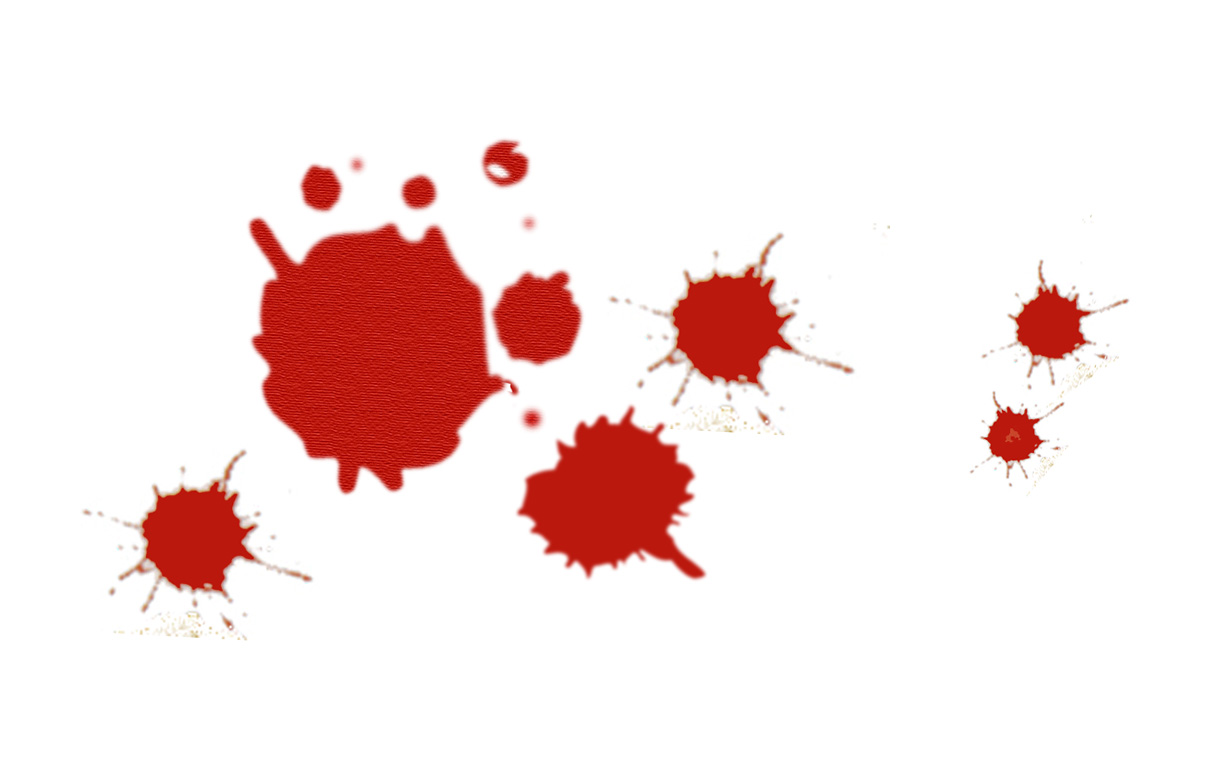 Blood splatter clipart