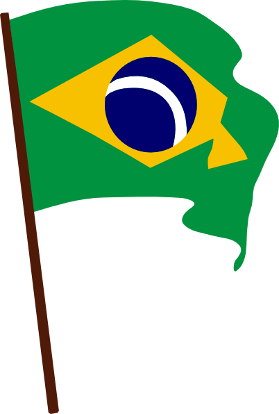 Flag of brazil clipart