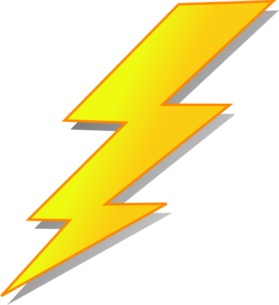 Lightning bolt clipart png