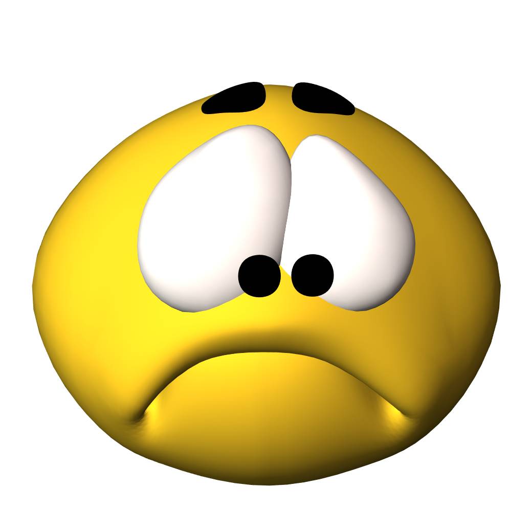 Unhappy face clipart