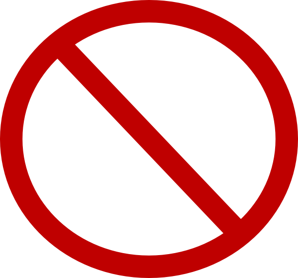 Do Not Sign Clip Art - vector clip art online ...