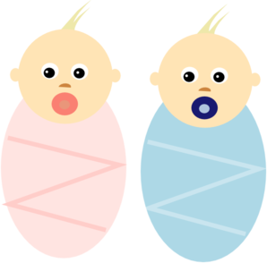 Twin Baby Clipart