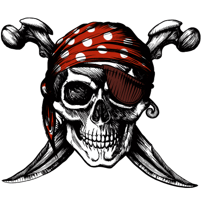 Skull and Cross Bones - Unique tattoo designed car decals - Motortatts