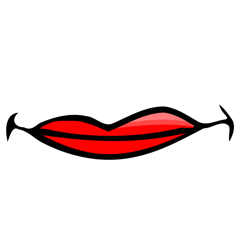 Small Cartoon Lips Clipart