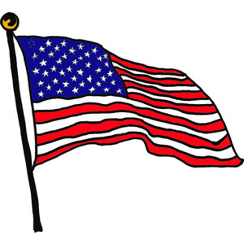 Cartoon American Flag