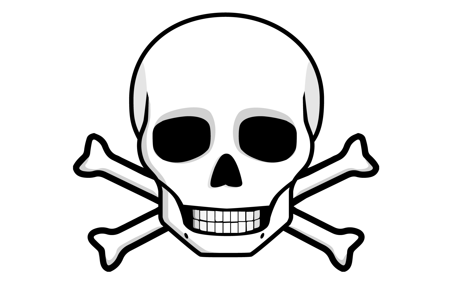 Skull And Bones Vector - ClipArt Best