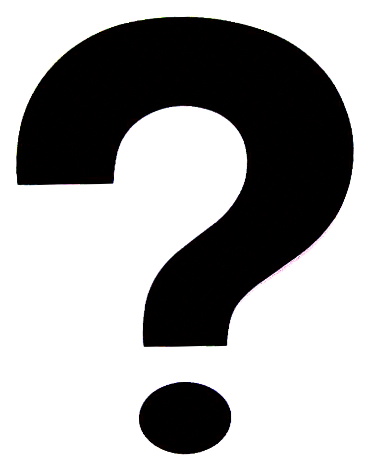 Cartoon question mark clipart