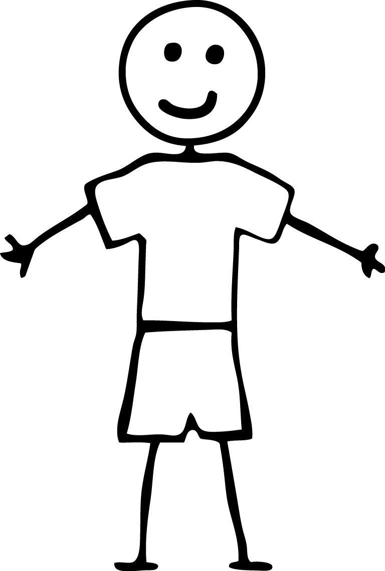 Boy clipart stick figure