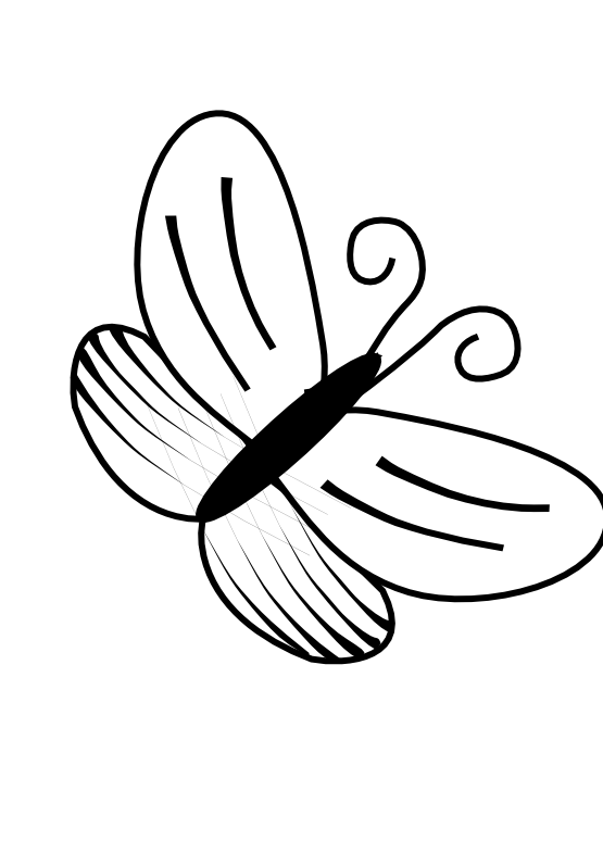 Butterfly Clipart Black And White - Free Clipart ...