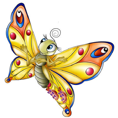 Cartoon butterfly clipart