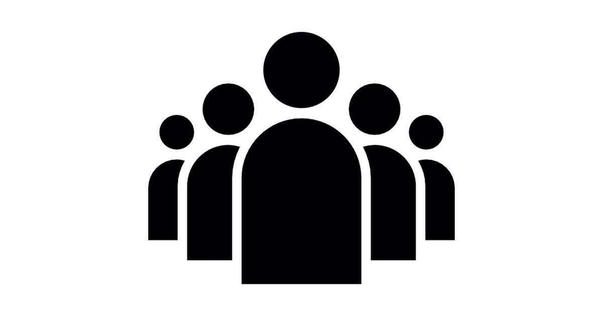 Group of people in a formation - Free people icons