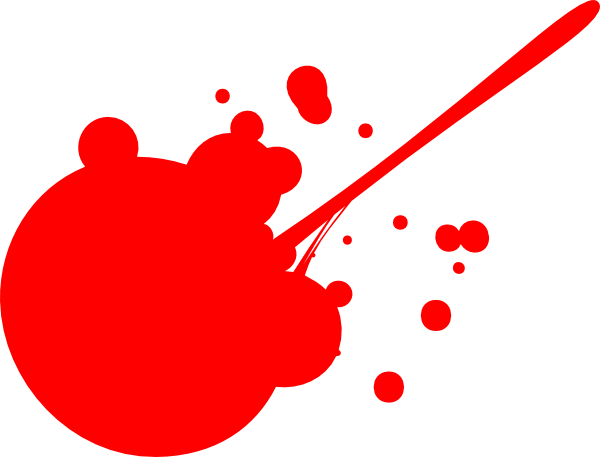 Blood splatter clipart