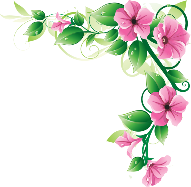 Flower Bottom Border Clipart