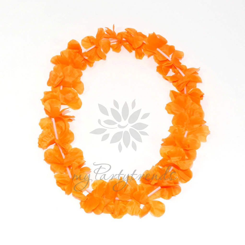 Hawaiian lei 'orange' (Oranje, Netherlands), flower garland