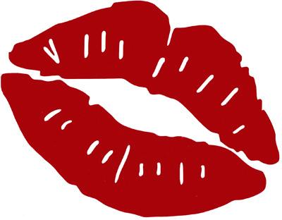 Red kiss clipart