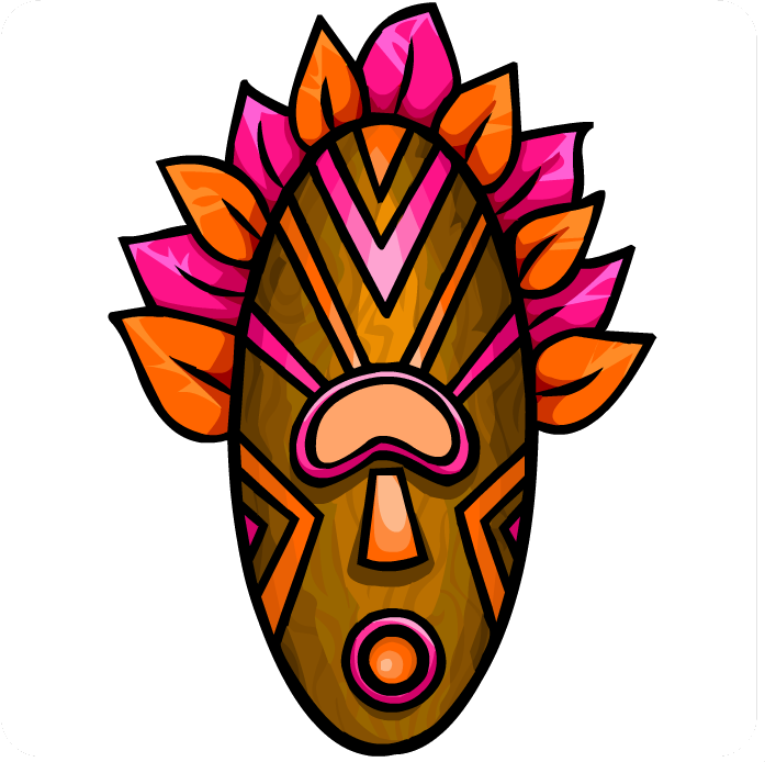 Tiki Mask Template