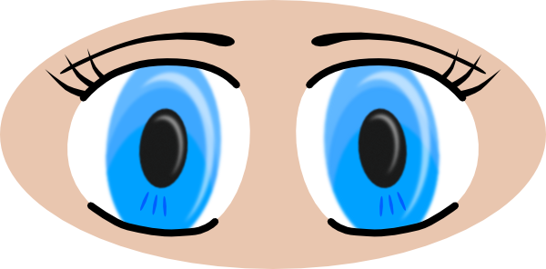 Anime Eyes clip art Free Vector