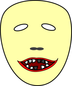 Scary Face Clipart