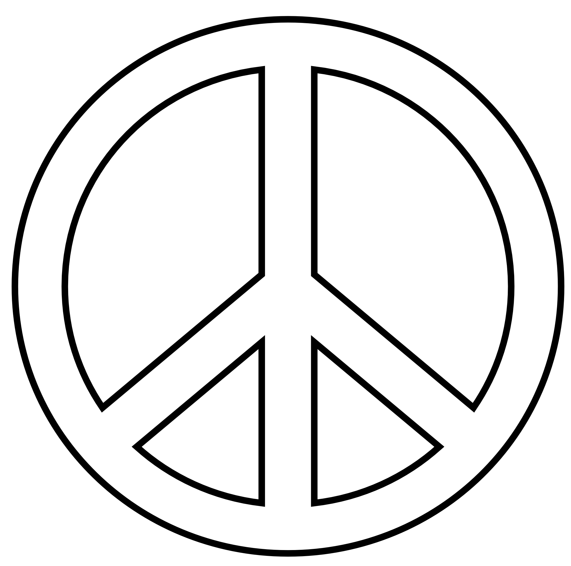 Clip Art: peace sign trans fav wall paper ...