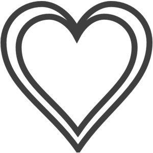 Two Hearts Design - Heart Designs Clipart