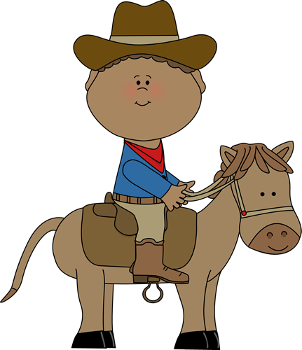 Cowboy On Horse Clipart