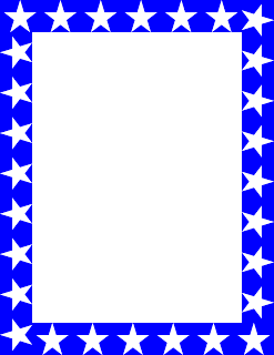 Blue star clipart border