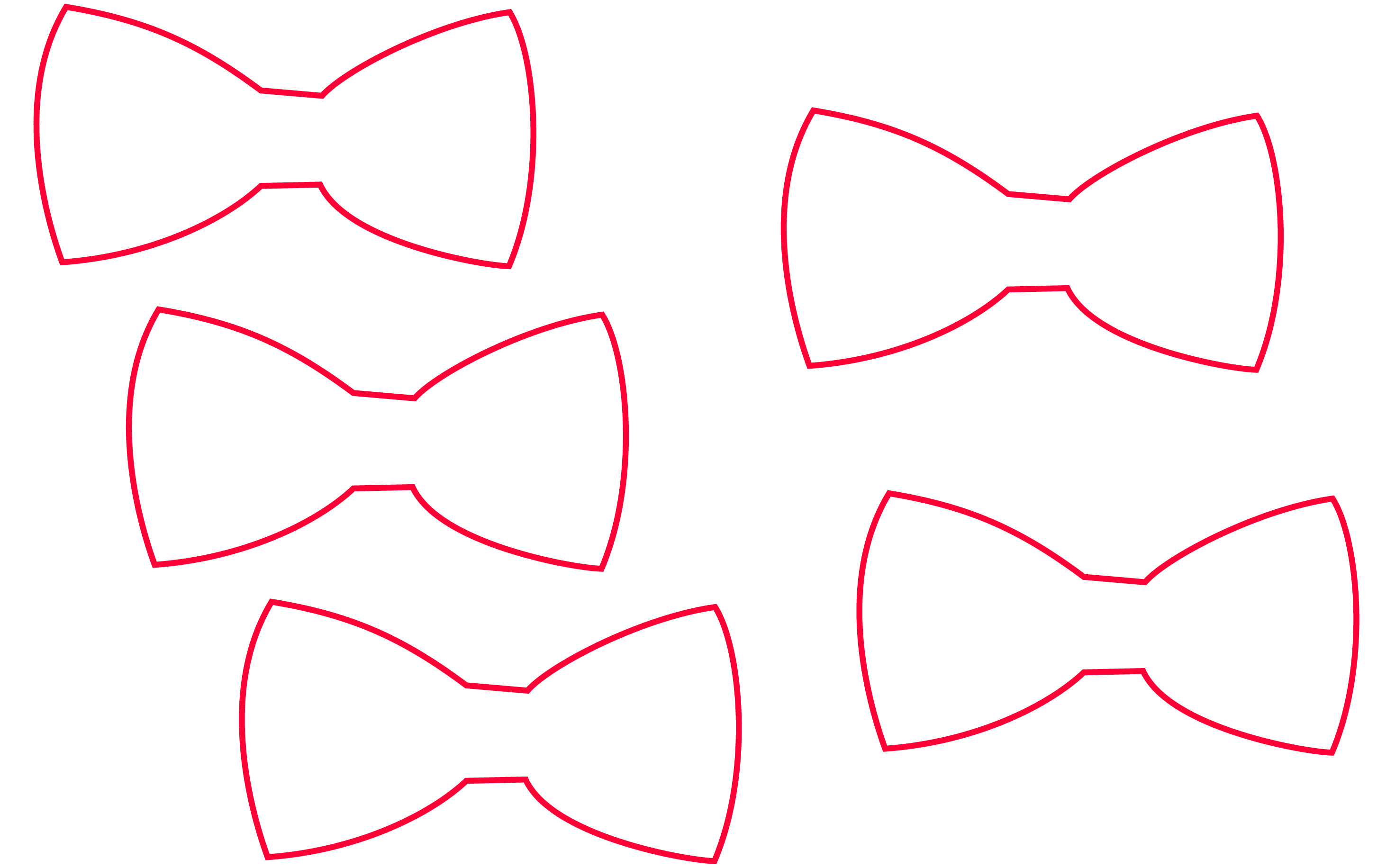 Free Bow Template Printable Printable Template