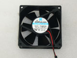 Xinruilian RULLIAN RDH8025S DC12V 0.17A 8025 8CM 80mm 80X80X25mm 2Pin 2Wire Cooling Fan