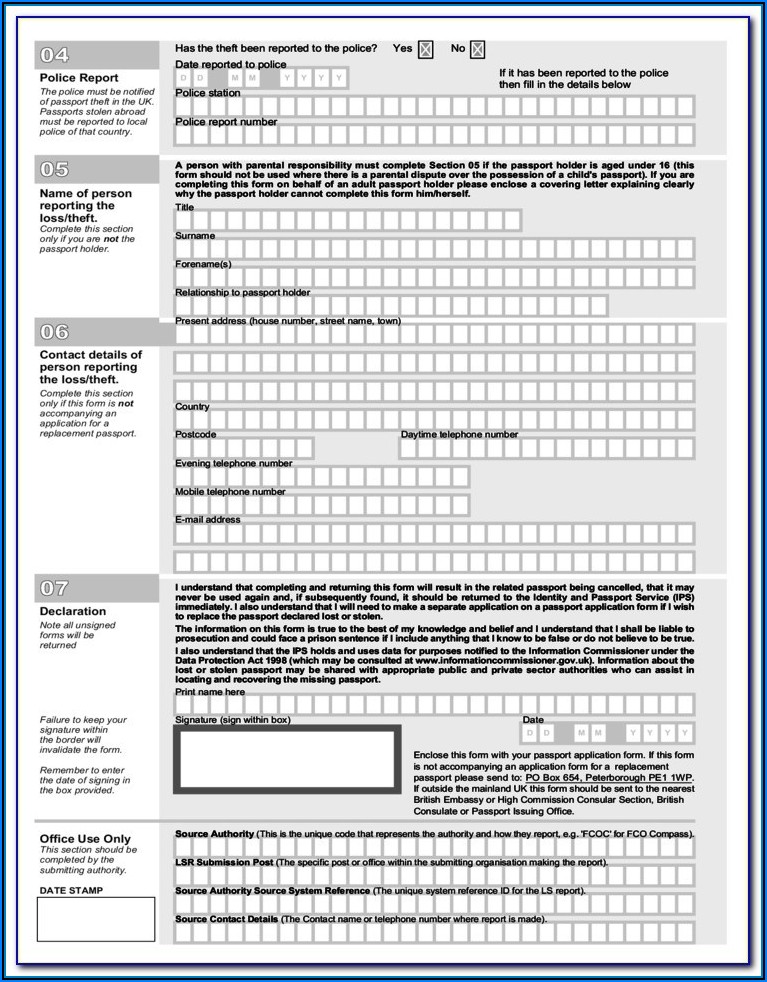 Passport Forms Renewal Trinidad