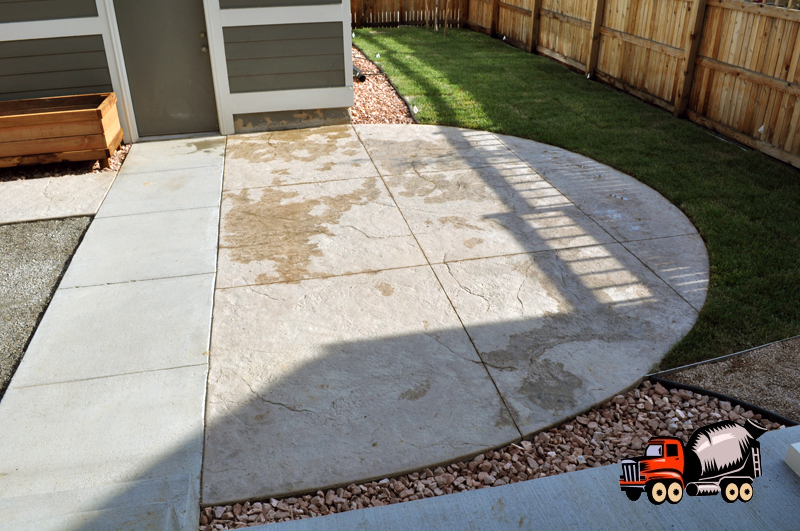 Stamped Concrete Patio in Stapleton, CO