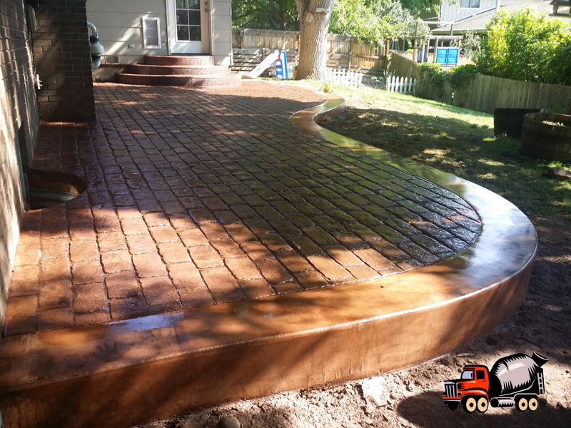 stamped concrete patio