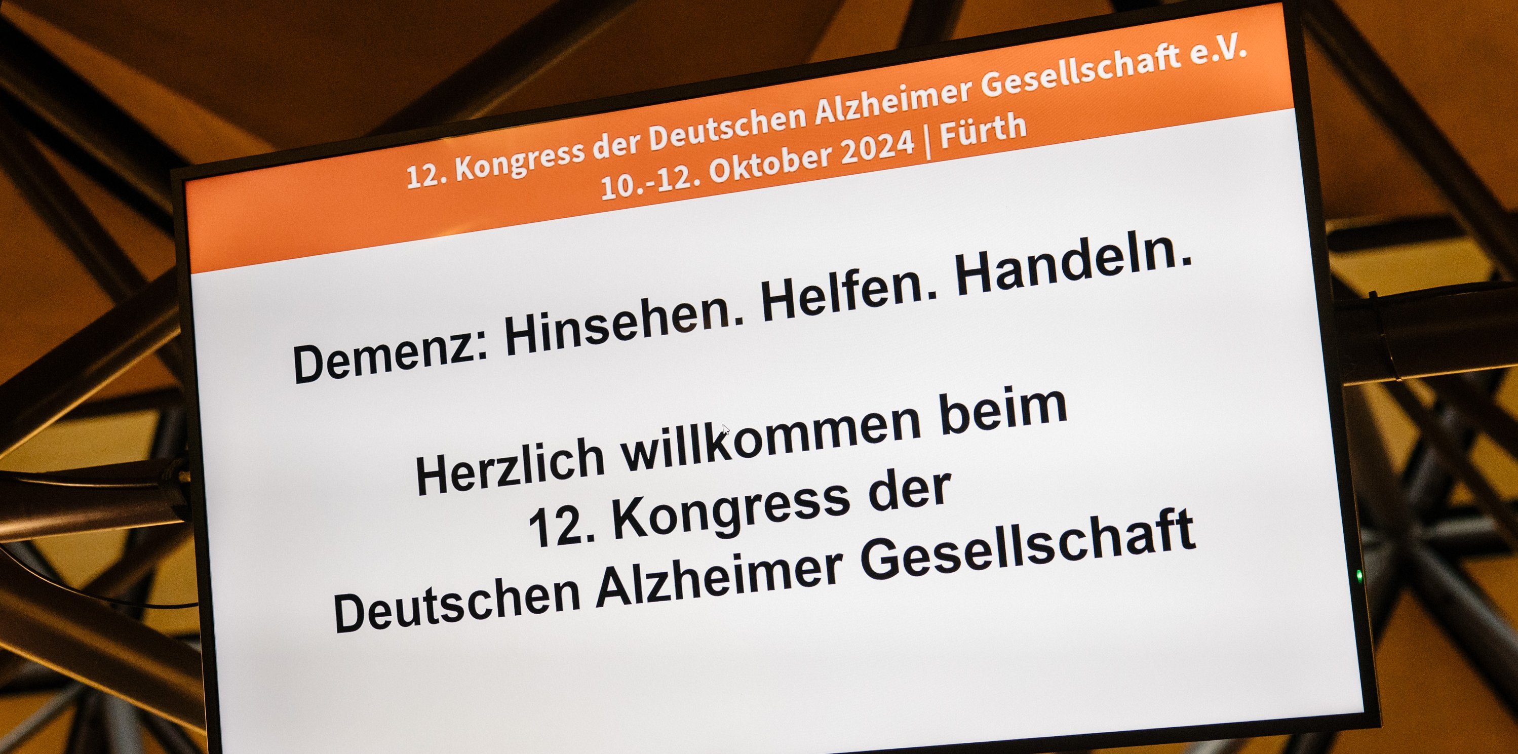 Willkommensscreen zum 12. Kongress