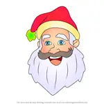 How to Draw Santa Face