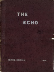 1939 Edition, New Windsor High School - Echo Yearbook (New Windsor, MD)