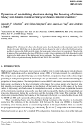 Cover page: Dynamics of neutralizing electrons during the focusing of intense heavy ions beams inside a 
heavy fusion reactor chamber
