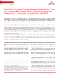 Cover page: Twenty‐Five Year Secular Trends in Lipids and Modifiable Risk Factors in a Population‐Based Biracial Cohort: The Coronary Artery Risk Development in Young Adults (CARDIA) Study, 1985–2011