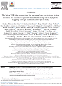 Cover page: The Meta VCI Map consortium for meta‐analyses on strategic lesion locations for vascular cognitive impairment using lesion‐symptom mapping: Design and multicenter pilot study