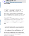 Cover page: Institute of Medicine Measures of Social and Behavioral Determinants of Health: A Feasibility Study