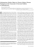 Cover page: Inflammatory Marker Mania in Chronic Kidney Disease: Pentraxins at the Crossroad of Universal Soldiers of Inflammation