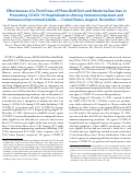 Cover page: Effectiveness of a Third Dose of Pfizer-BioNTech and Moderna Vaccines in Preventing COVID-19 Hospitalization Among Immunocompetent and Immunocompromised Adults — United States, August–December 2021