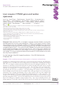 Cover page: Liver enzyme CYP2D6 gene and tardive dyskinesia.