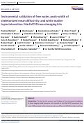 Cover page: Instrumental validation of free water, peak‐width of skeletonized mean diffusivity, and white matter hyperintensities: MarkVCID neuroimaging kits