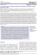 Cover page: Links between gut microbiome composition and fatty liver disease in a large population sample