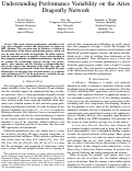 Cover page: Understanding Performance Variability on the Aries Dragonfly Network