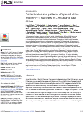 Cover page: Distinct rates and patterns of spread of the major HIV-1 subtypes in Central and East Africa