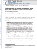 Cover page: Factors associated with readiness to quit smoking among young adults enrolled in a Facebook-based tobacco and alcohol intervention study