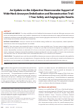 Cover page: An Update on the Adjunctive Neurovascular Support of Wide-Neck Aneurysm Embolization and Reconstruction Trial: 1-Year Safety and Angiographic Results.