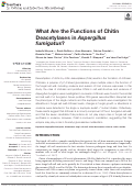 Cover page: What Are the Functions of Chitin Deacetylases in Aspergillus fumigatus?